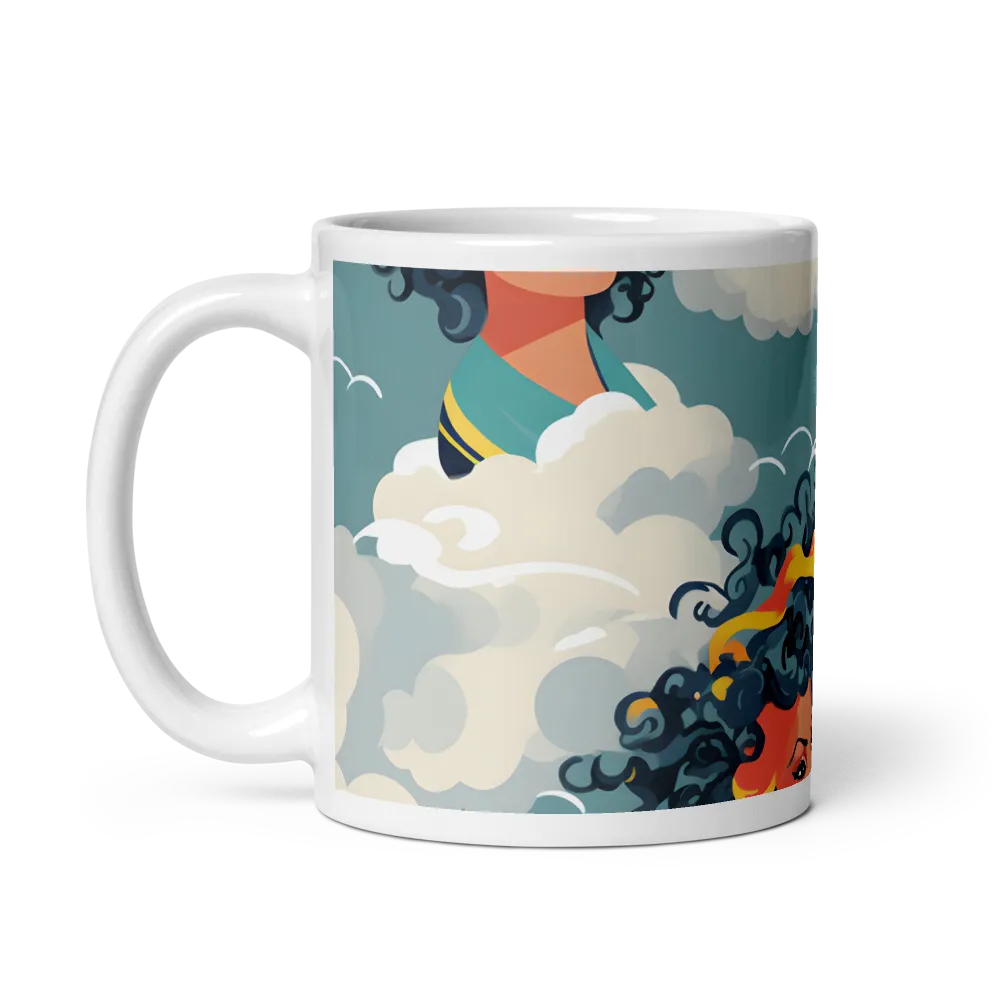 Whimsical Dreams in the Sky | Mug with White inside | 11 oz