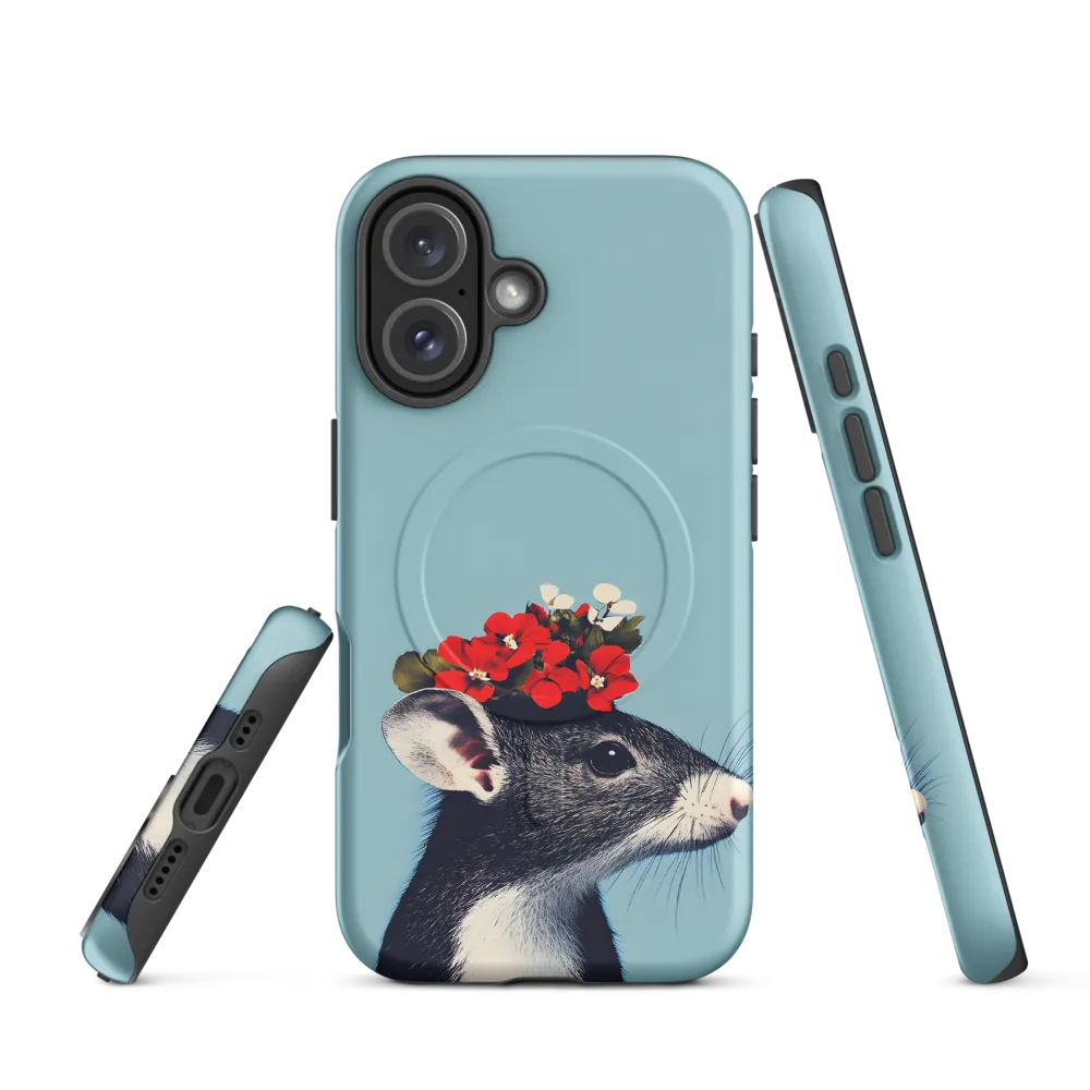 Whimsical Flora: A Mouse's Floral Crown