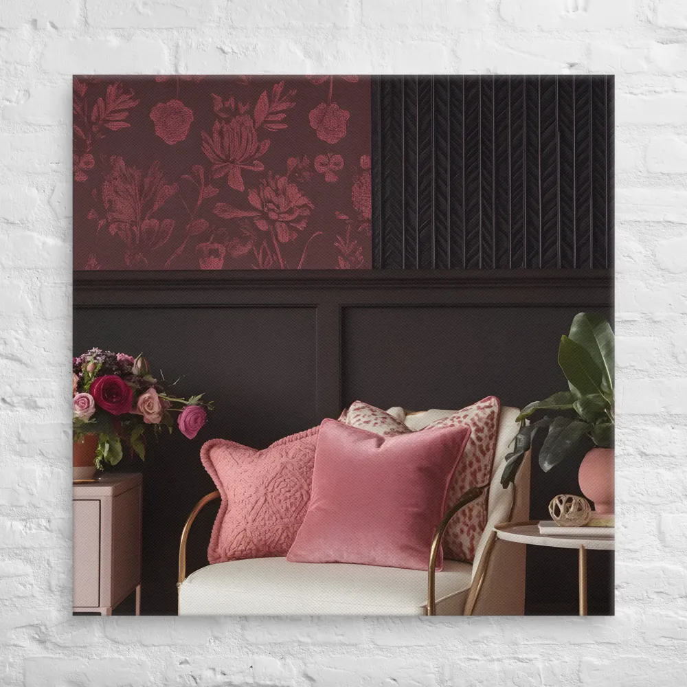 Elegance in Contrast: A Modern Interior Design | Canvas | 37″×37″