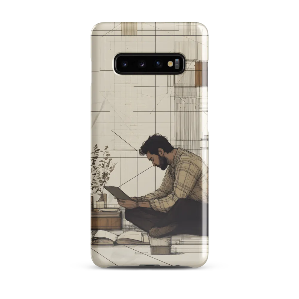 Quiet Reflections in Line | Phone Case |  S10 Plus | Snap Case | Glossy