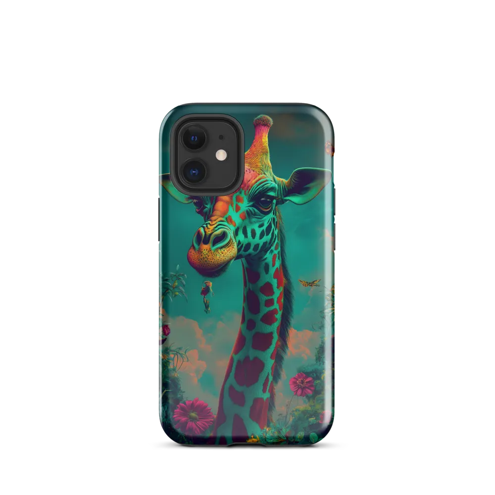 Whimsical Giraffe Among Blossoms