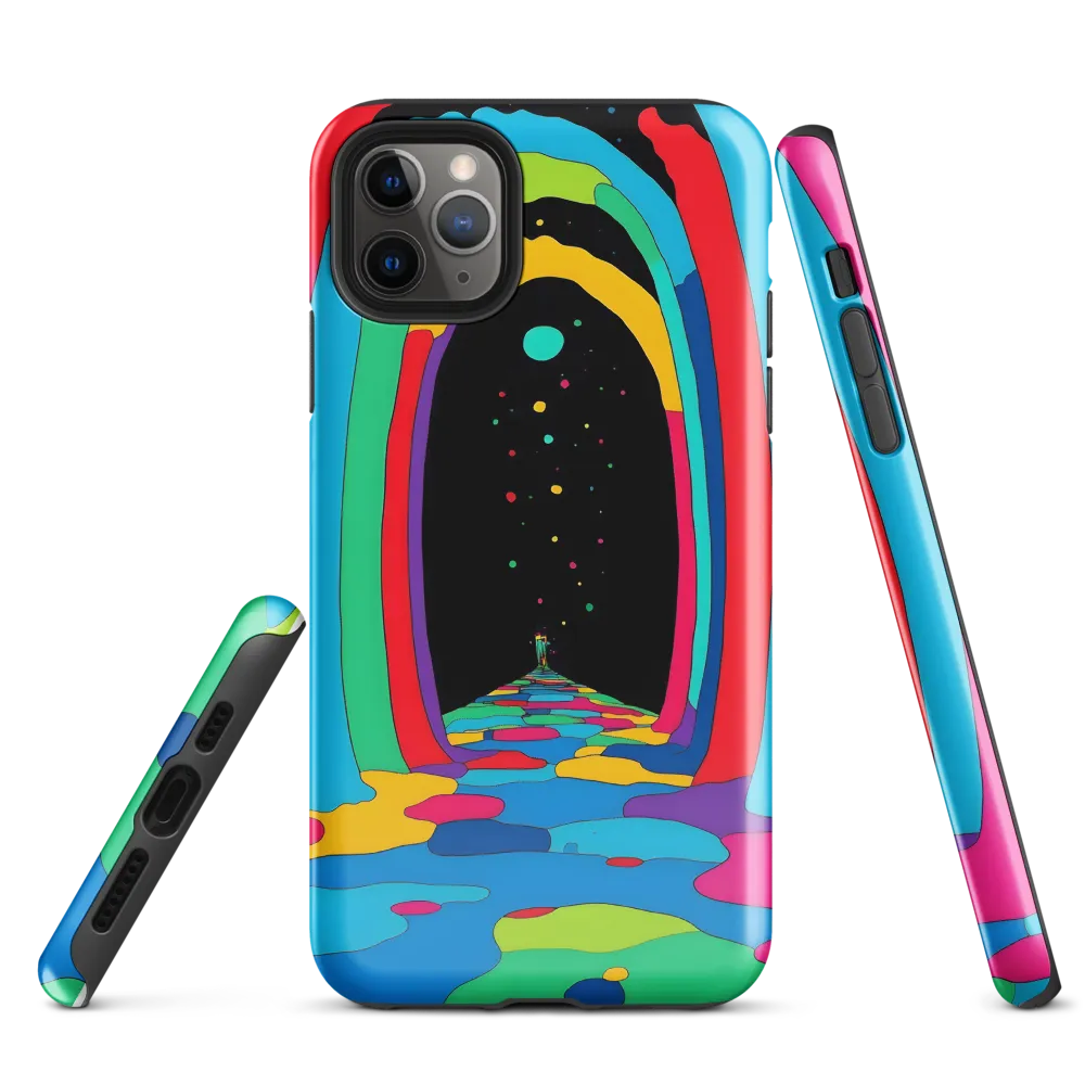 Journey Through a Psychedelic Landscape | Phone Case |  11 Pro Max | Tough Case | Glossy