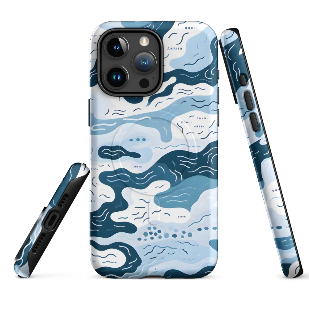 Flowing Waters: An Abstract Journey | Phone Case |  15 Pro Max | MagSafe® Tough Case | Matte