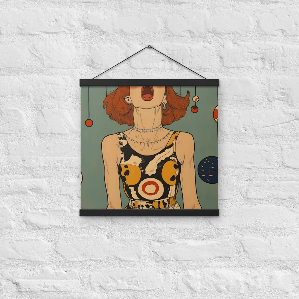 Awakening Expression | Poster With Black Wood Hanger | 16″×16″