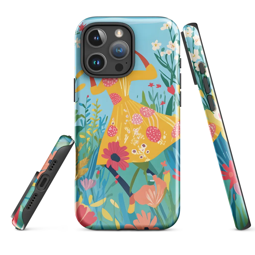 Dancing Among Blossoms | Phone Case |  16 Pro Max | Tough Case | Glossy