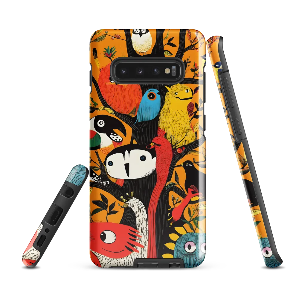 Whimsical Woodland Creatures | Phone Case |  S10 Plus | Tough Case | Glossy