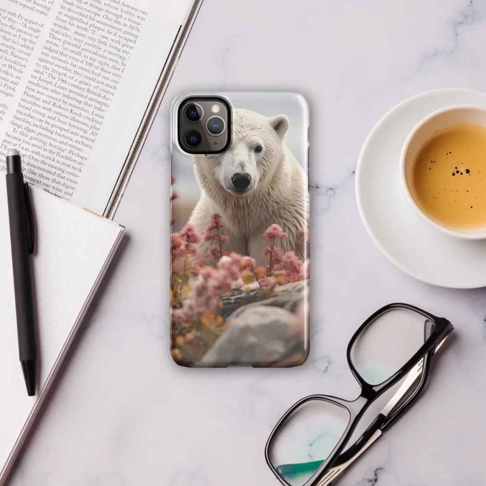 Curiosity Among Blooms: The Polar Bear | Phone Case |  11 Pro Max | Snap Case | Glossy