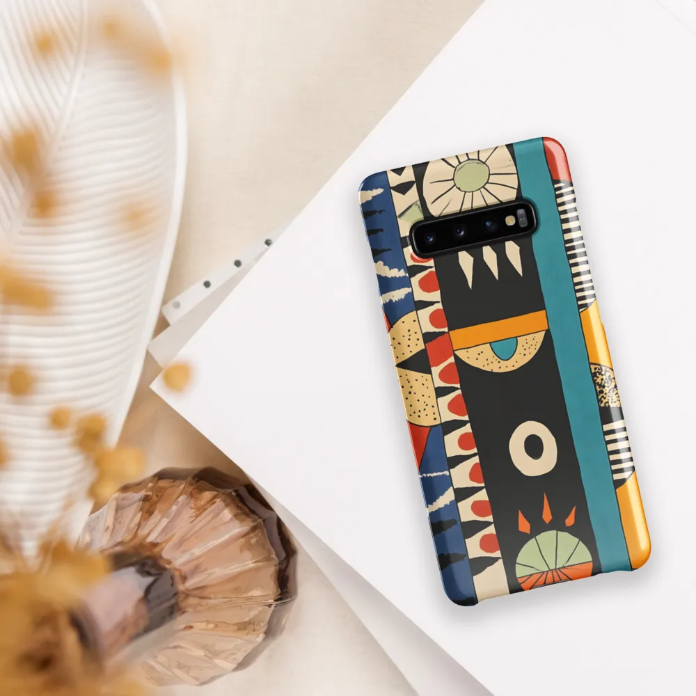 Playful Geometry: A Modern Abstract Exploration | Phone Case |  S10 Plus | Snap Case | Glossy