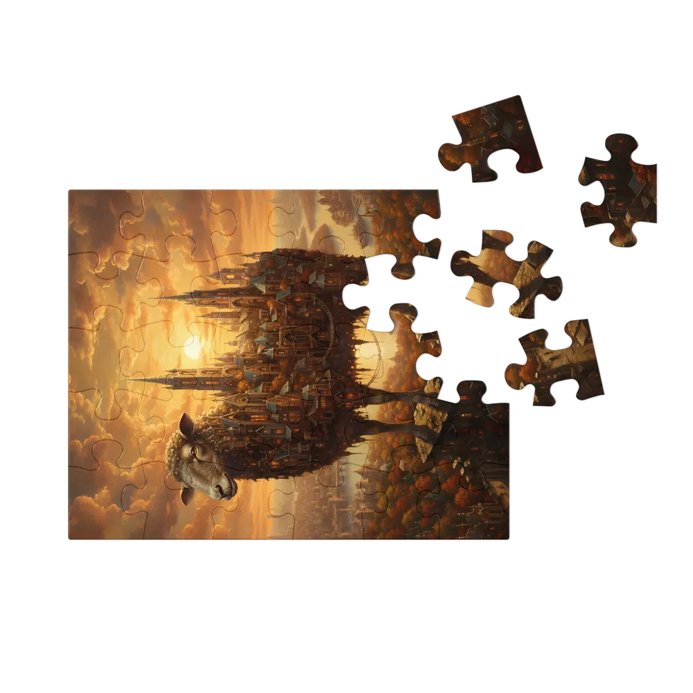 Sheep Citadel 
 Jigsaw Puzzle in Tin Box