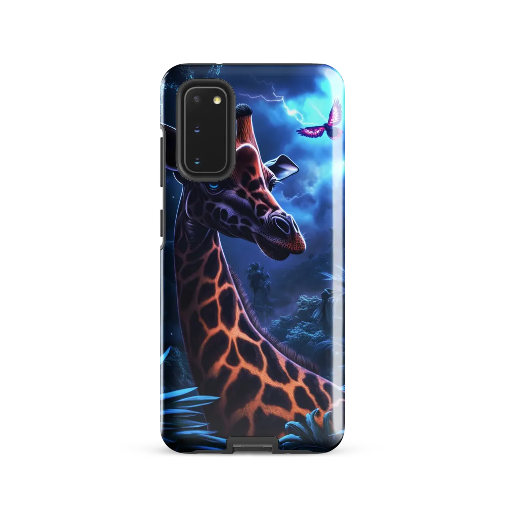 Mystical Giraffe in Twilight Jungle