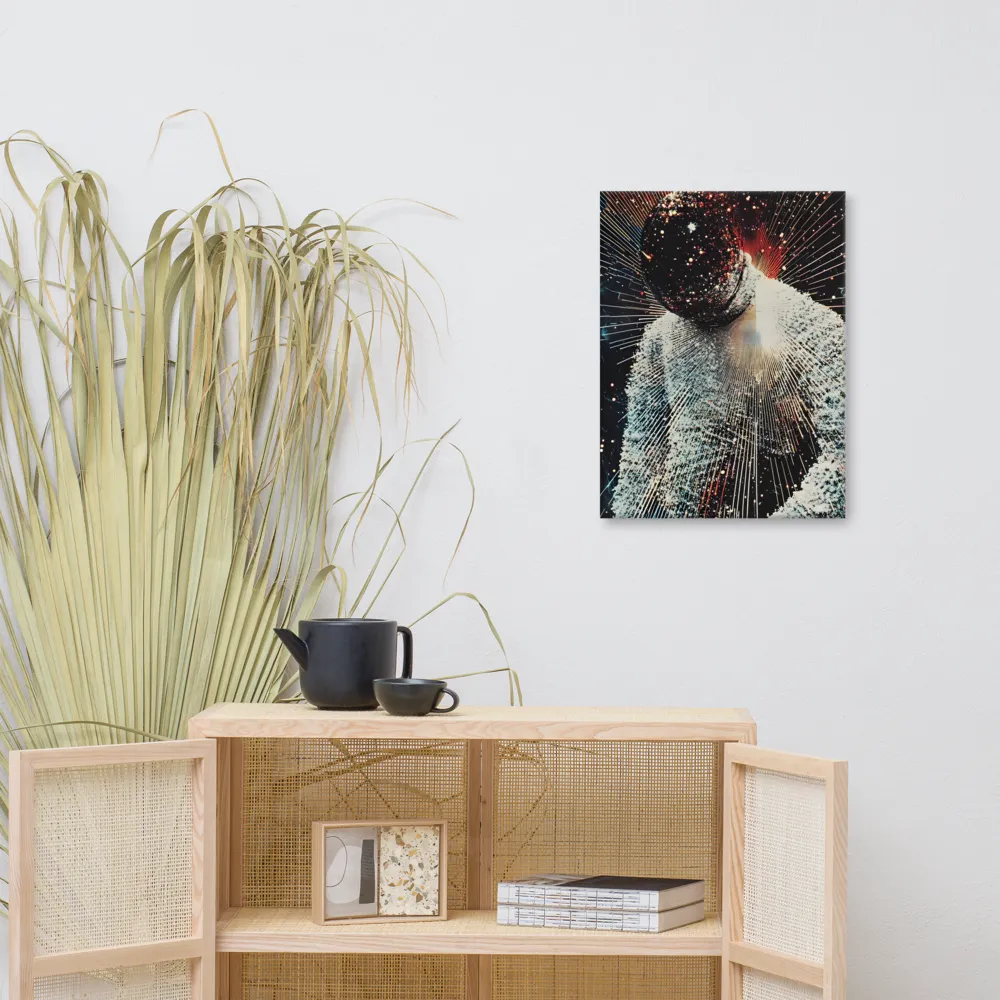 Ethereal Astronaut: A Journey Through the Cosmos | Canvas | 18″×24″