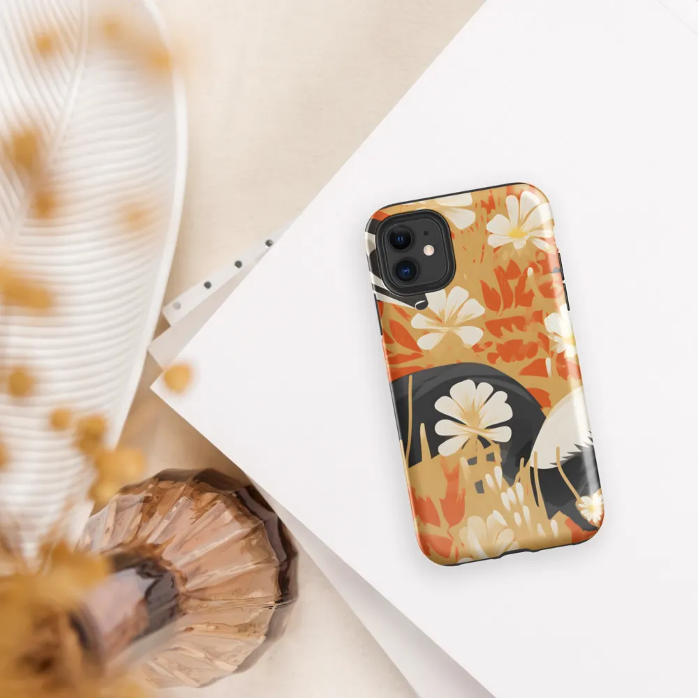 Whimsical Badgers in Bloom