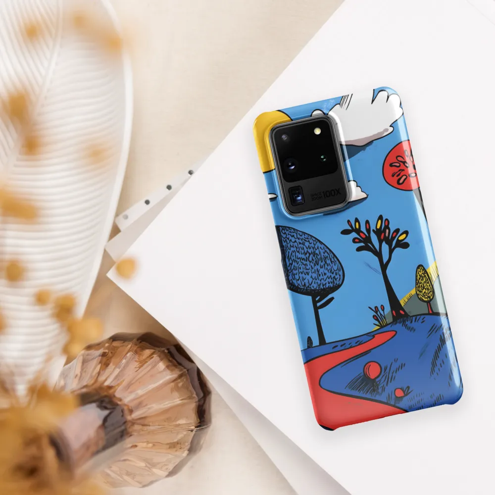 Whimsical Pathways Through a Colorful Landscape
