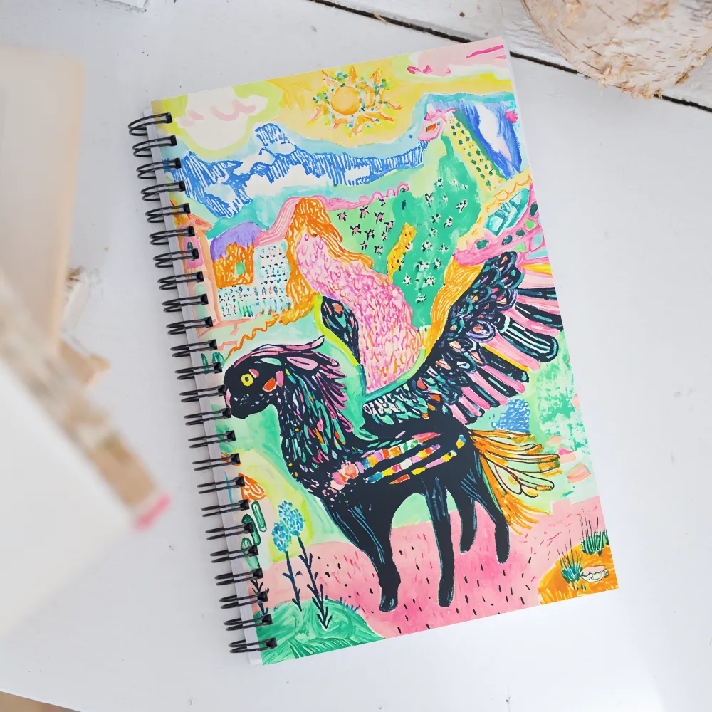 Mythical Harmony | Spiral Notebook