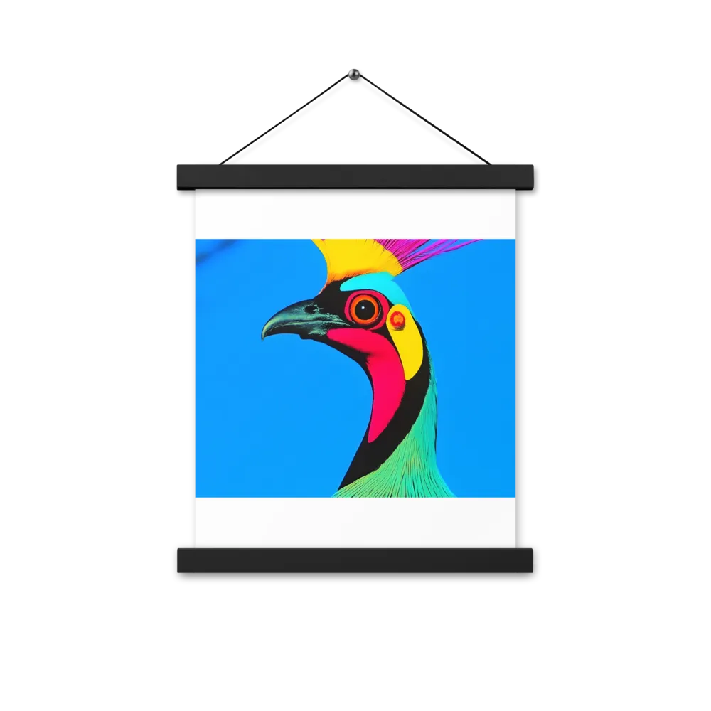 Whimsical Avian Portrait | Poster With Black Wood Hanger | 11″×14″