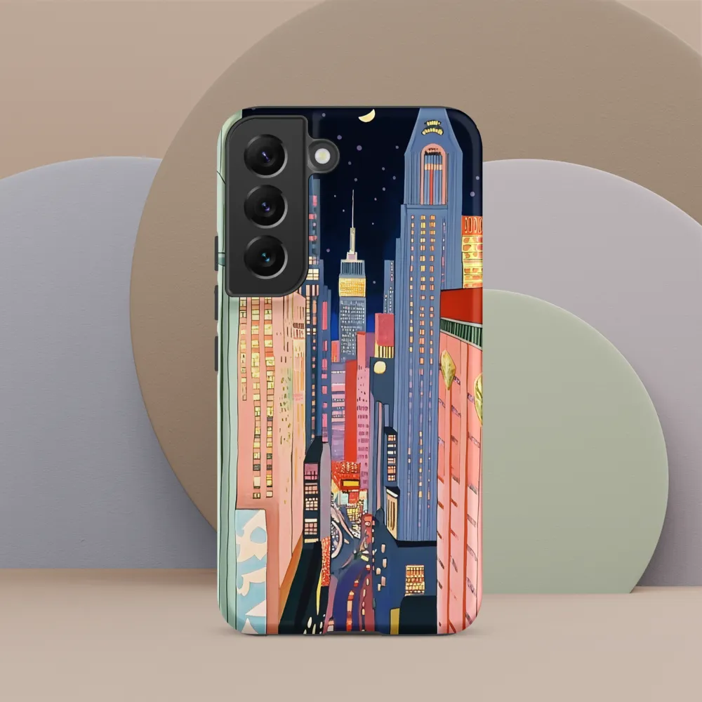 Urban Dreamscape: A Pop Art Night | Phone Case |  S22 | Tough Case | Matte