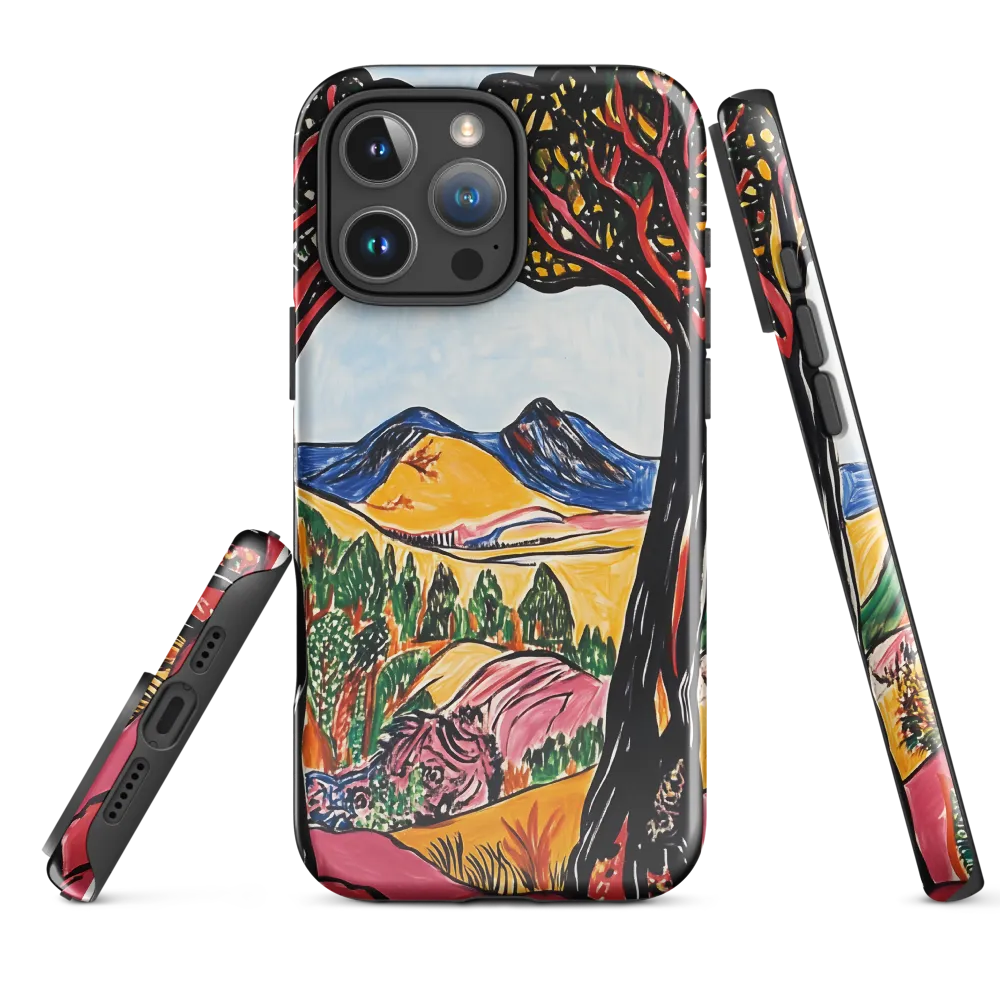 Vibrant Nature's Embrace | Phone Case |  16 Pro Max | Tough Case | Glossy