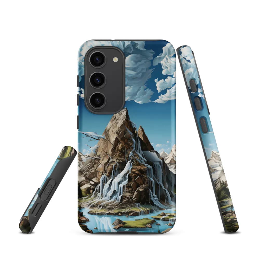 Majestic Cascade: A Mountain Masterpiece