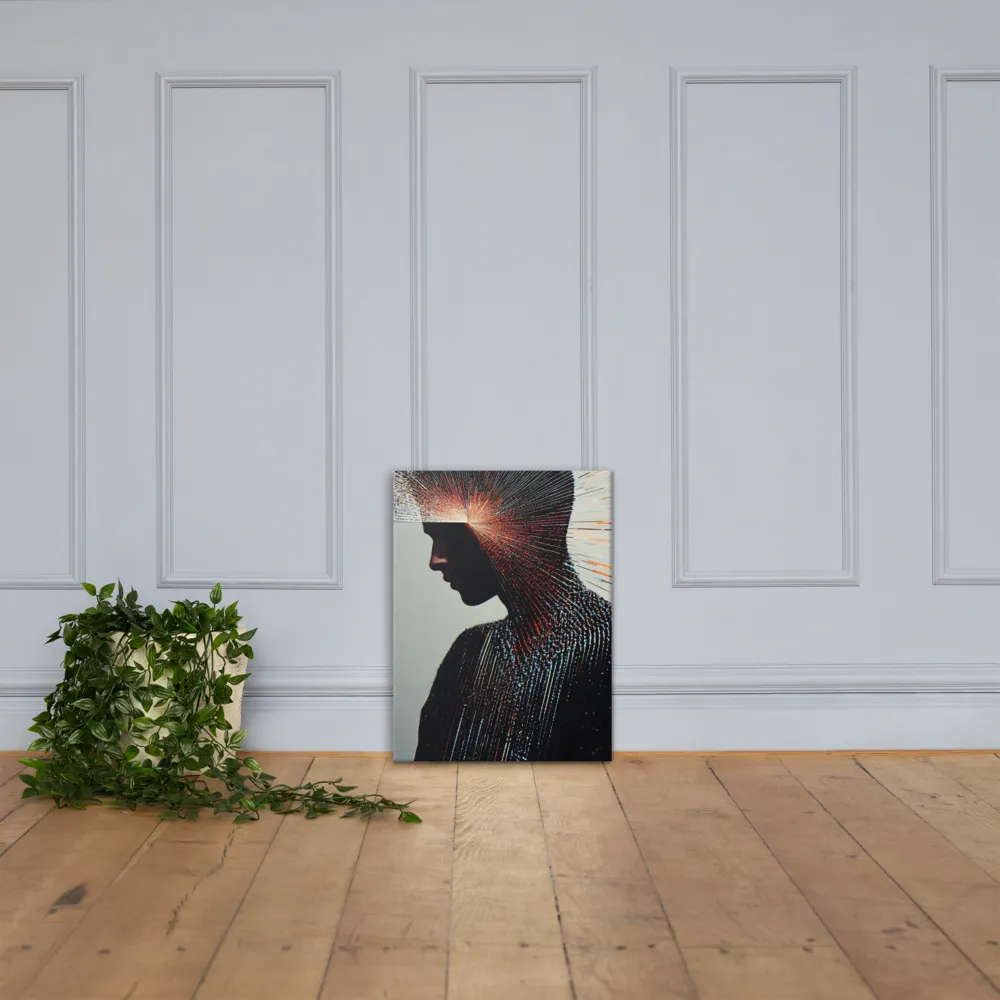 Radiant Reflection: An Abstract Journey of Thought | Canvas | 18″×24″