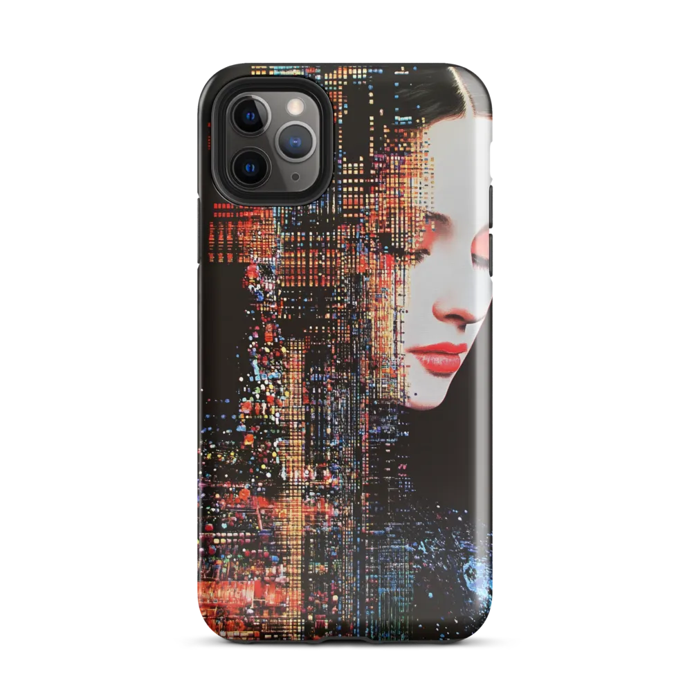 Pixelated Dreams: A Melding of Technology and Emotion | Phone Case |  11 Pro Max | Tough Case | Glossy