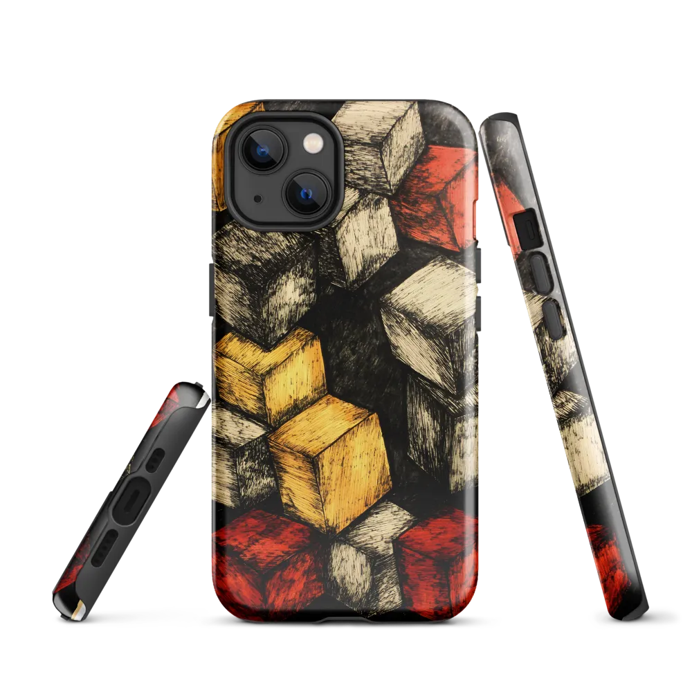 Dynamic Cubes: An Exploration in Color and Form | Phone Case |  13 | Tough Case | Glossy