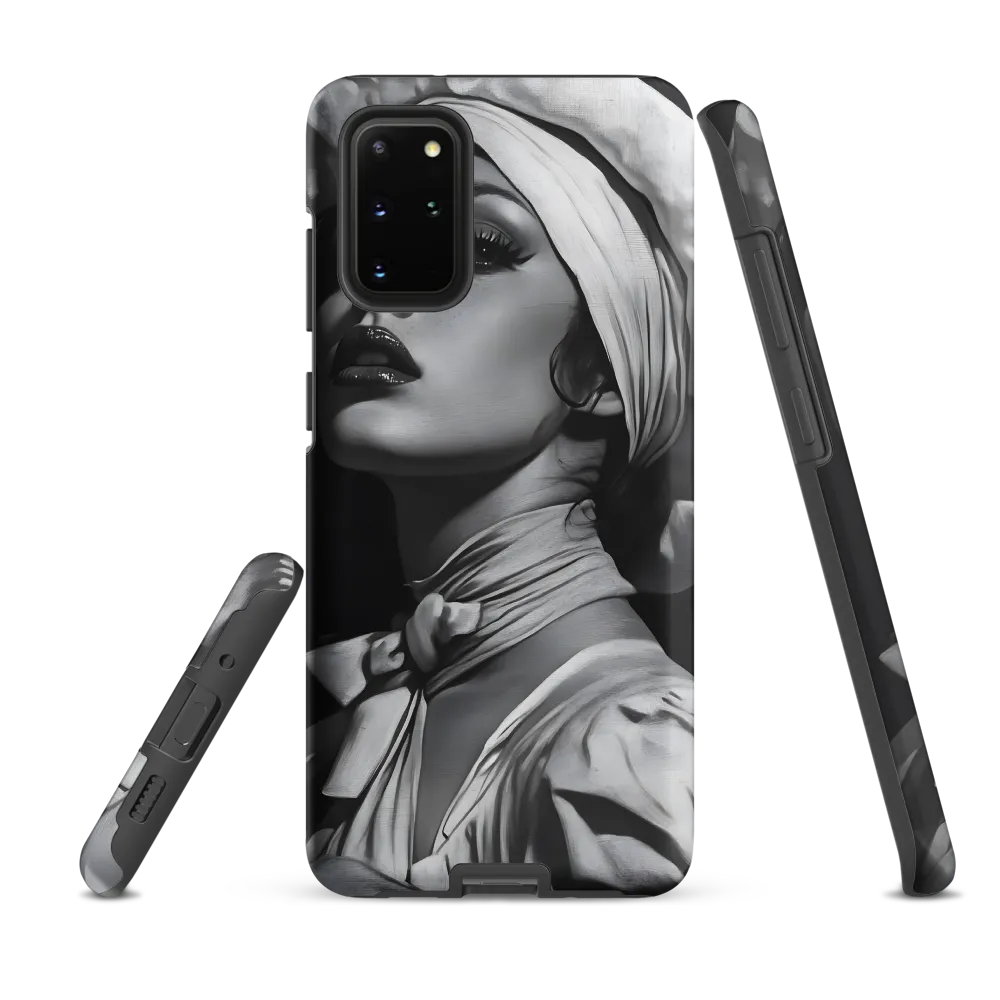 Timeless Elegance: A Charcoal Portrait of Grace