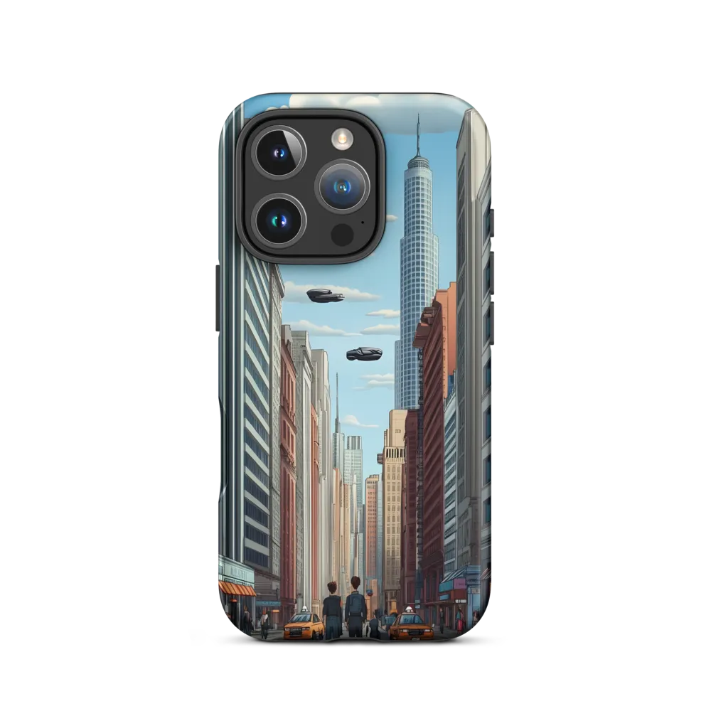 Futuristic Stroll through the Urban Skyline