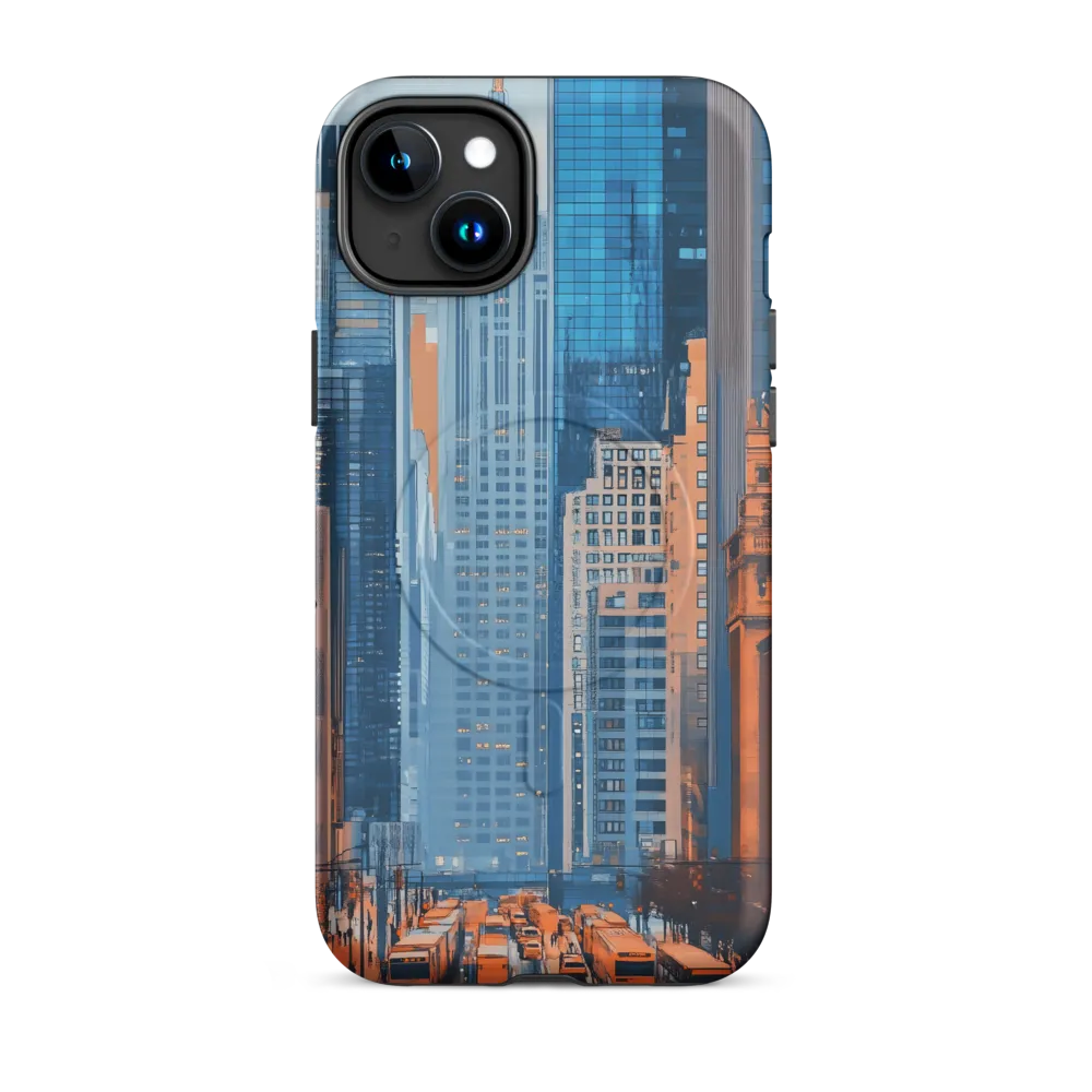 Urban Symphony in Blue and Orange