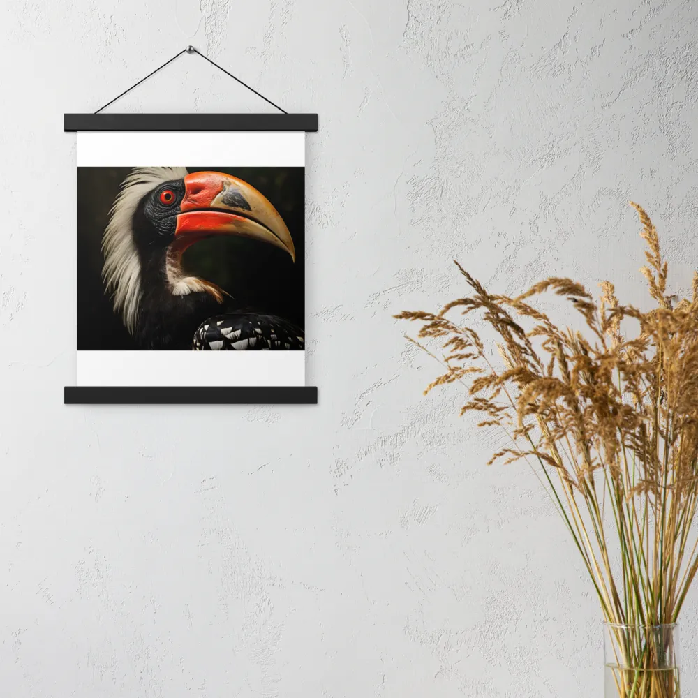 Majesty of the Hornbill | Poster With Black Wood Hanger | 11″×14″