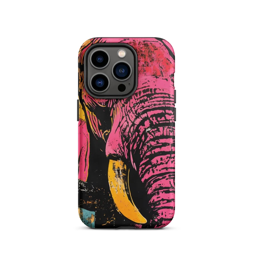 Bold Encounter: The Vibrant Elephant | Phone Case |  14 Pro | Tough Case | Matte