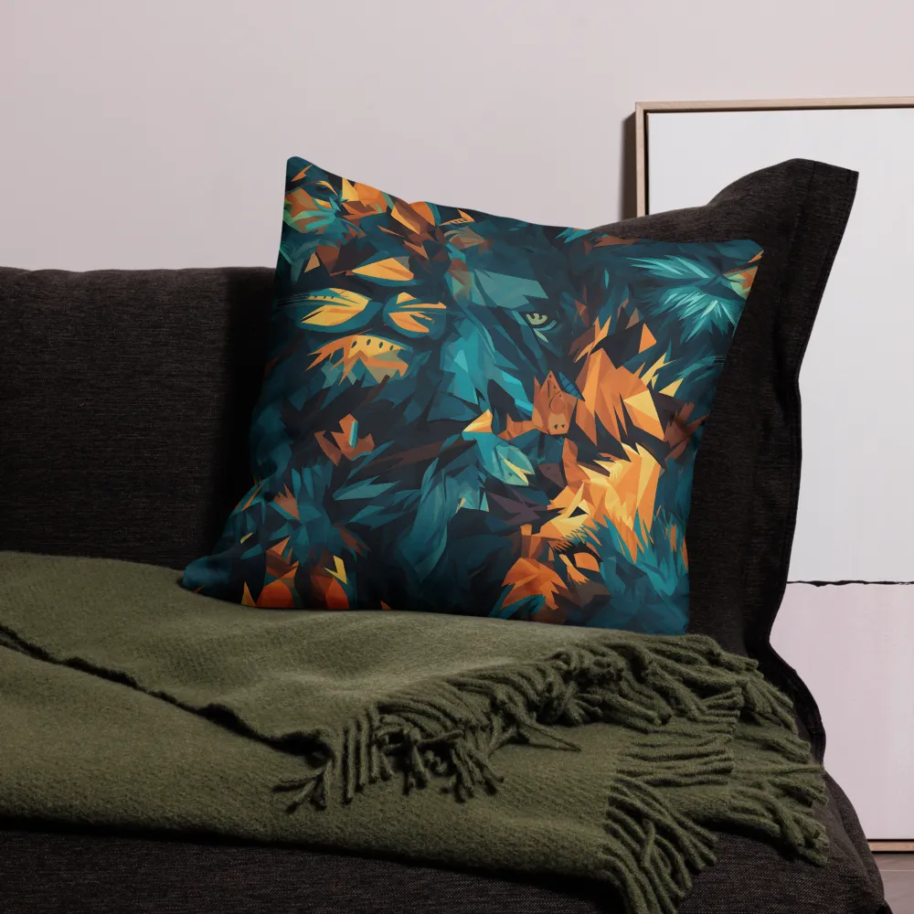 Wild Fusion: The Abstract Wolf | Pillow & Pillow Case | Multiple Sizes