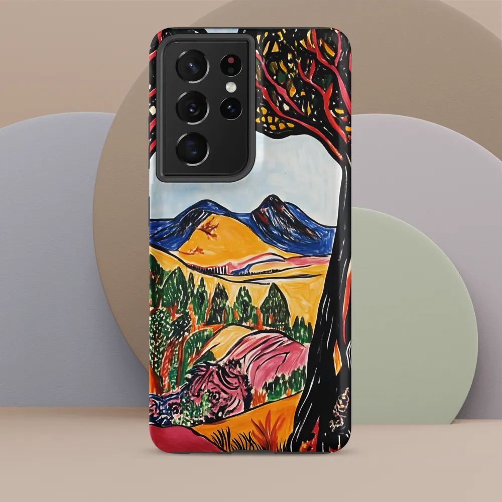 Vibrant Nature's Embrace | Phone Case |  S21 Ultra | Tough Case | Matte