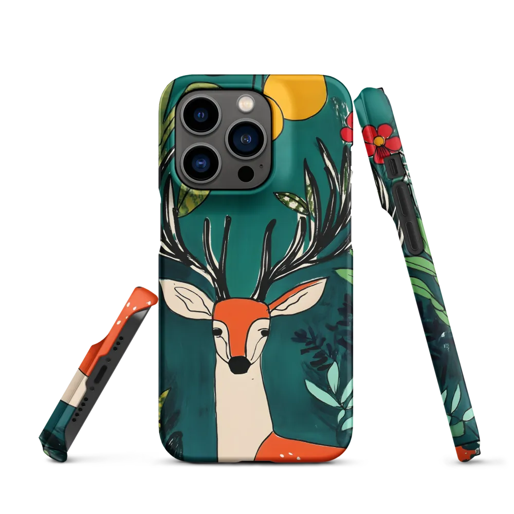 Nature's Embrace: The Majestic Deer | Phone Case |  14 Pro | Snap Case | Matte