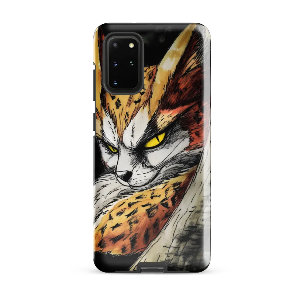 Fierce Gaze of the Wild Cat