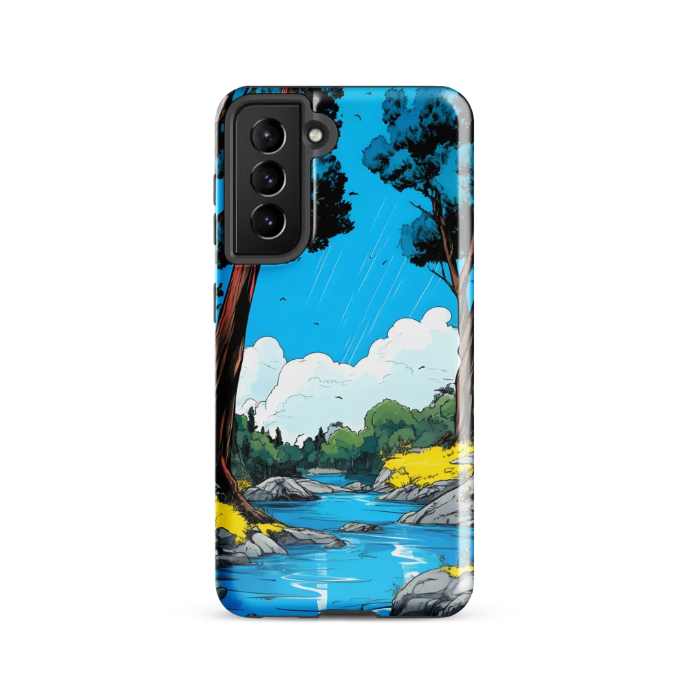 Tranquil River in a Comic Landscape