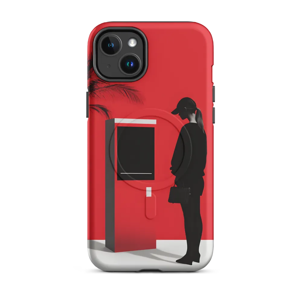 Contemplation in Red | Phone Case |  14 Plus | MagSafe® Tough Case | Matte
