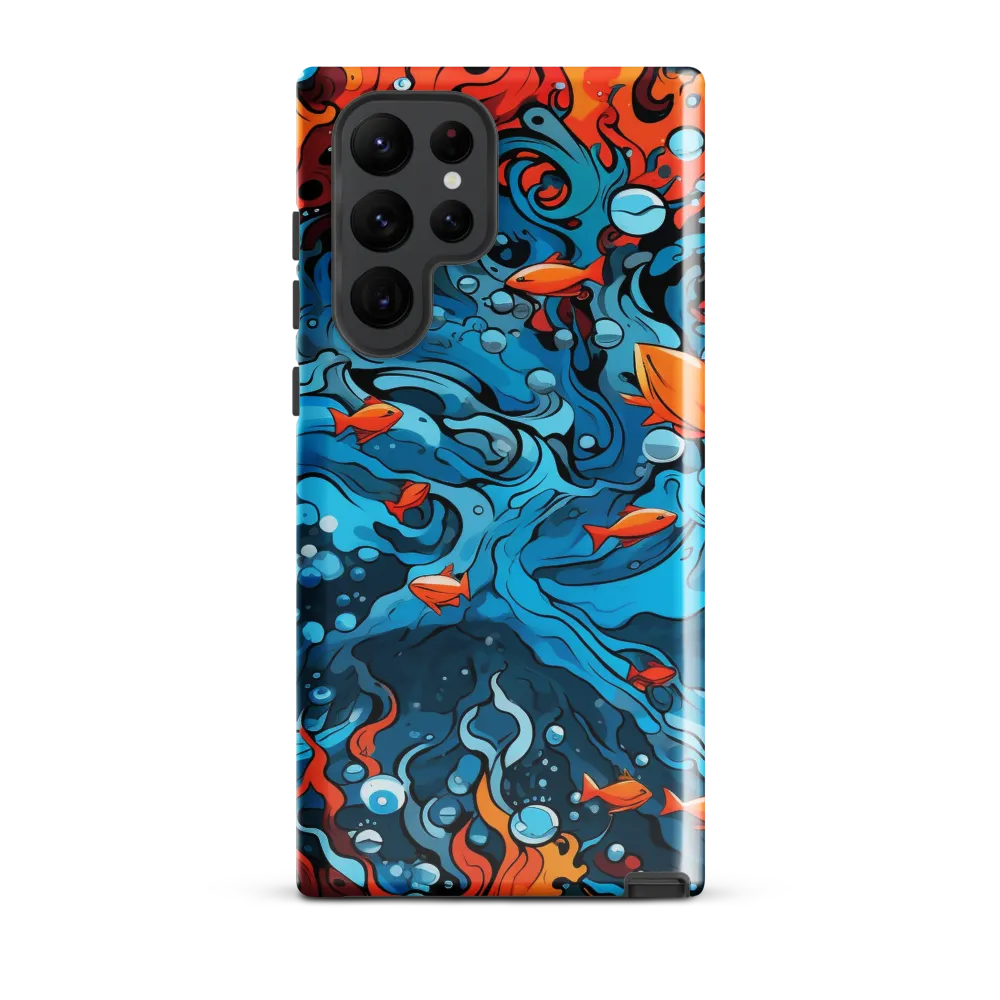 Fluid Harmony: Ocean and Flames