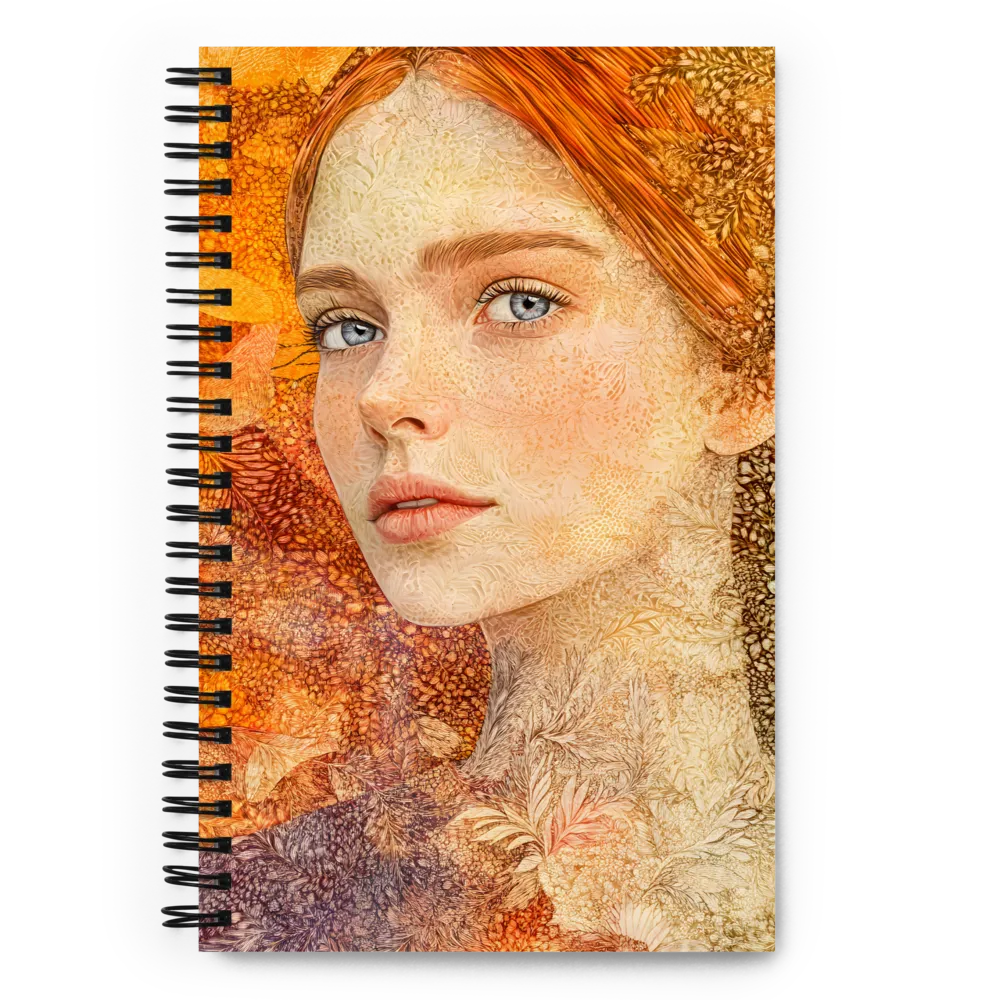 Embracing Autumn's Glow | Spiral Notebook