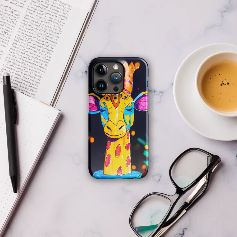 Whimsical Giraffe in Vibrant Colors | Phone Case |  15 Pro | Snap Case | Glossy