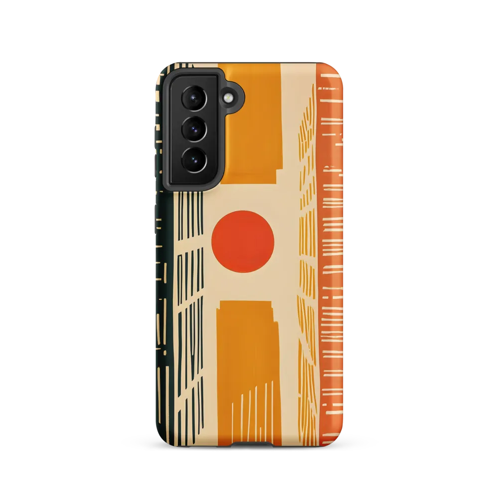 Urban Harmony: A Geometric Sunrise