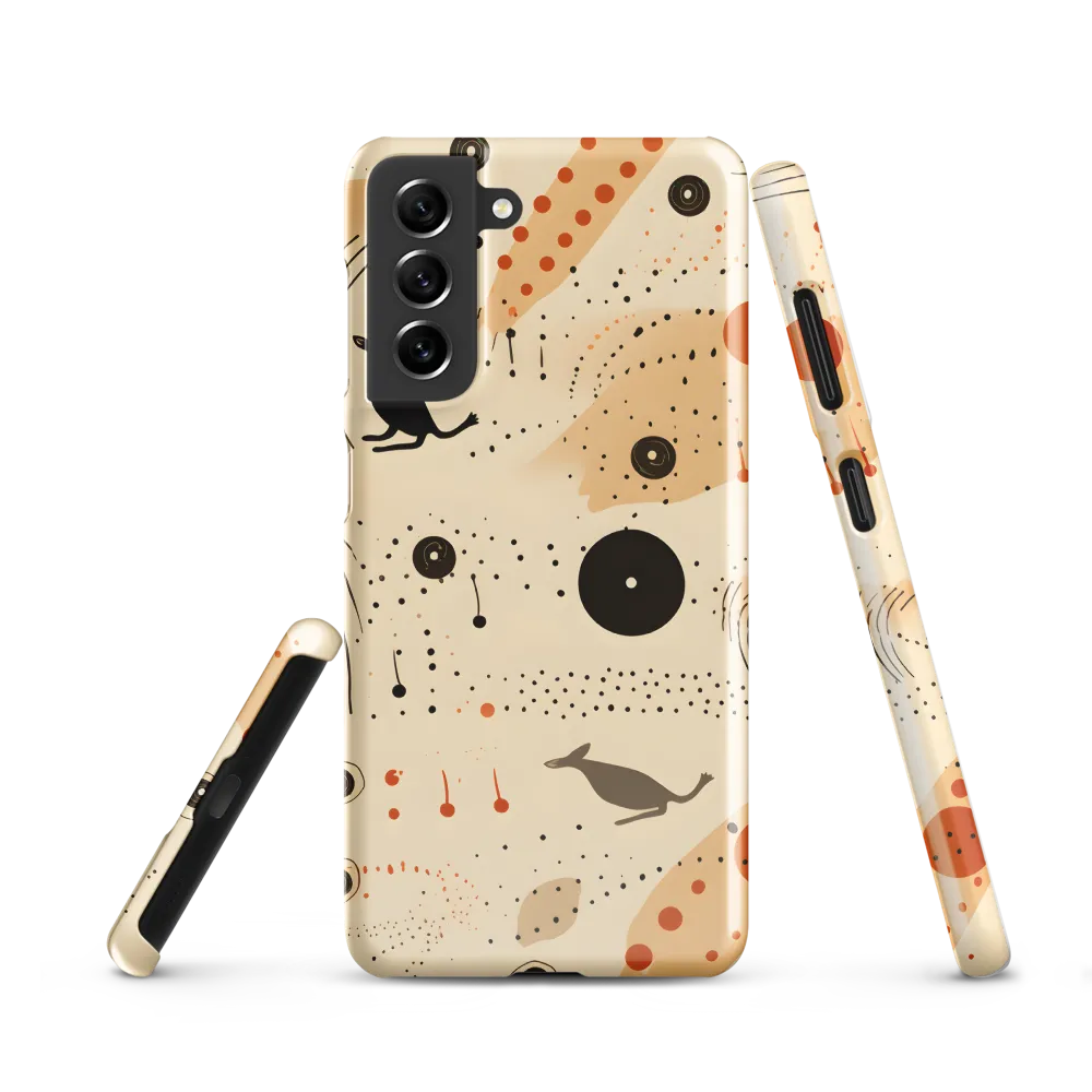 Playful Patterns in Earth Tones | Phone Case |  S21 | Snap Case | Glossy