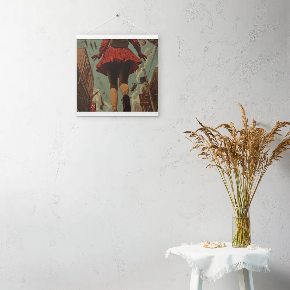 Flight of the Urban Dreamer | Poster With White Wood Hanger | 16″×16″