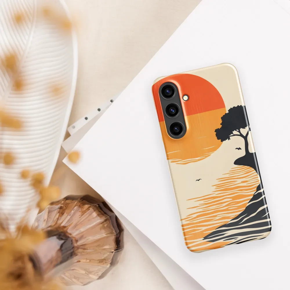 Serene Sunset | Phone Case |  S24 Plus | Snap Case | Glossy