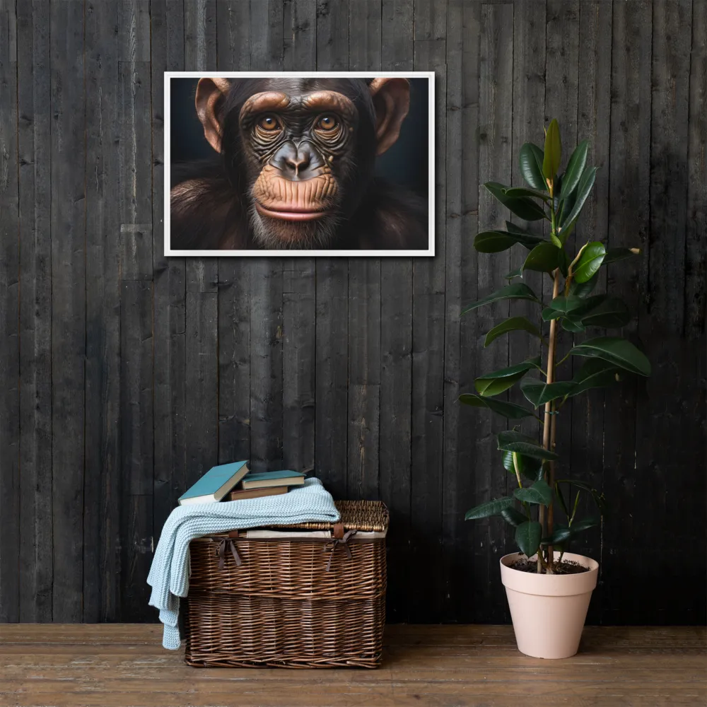 Whispers of Curiosity | Canvas with White Frame | 20″×30″