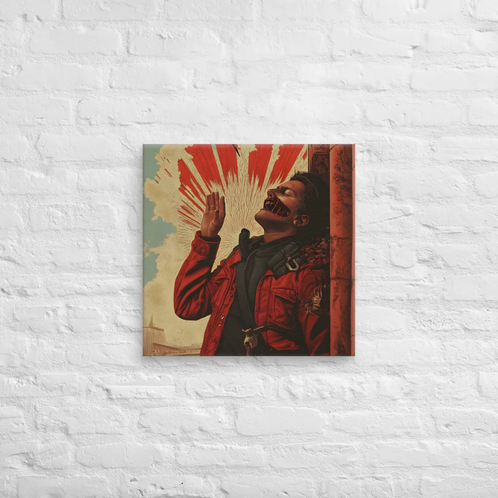 Defiant Echoes of Ruin | Canvas | 20″×20″