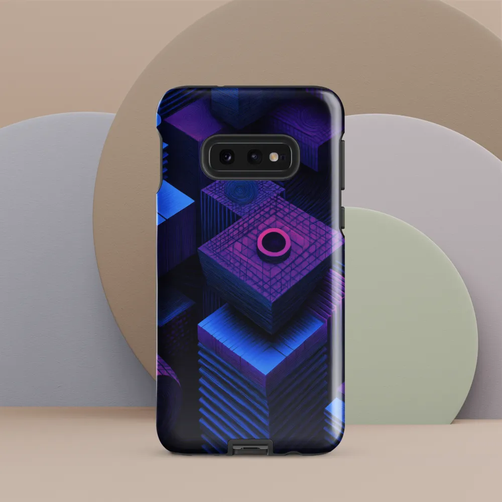 Geometric Dreams in Blue and Purple