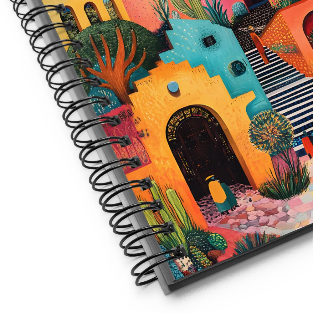 Colorful Architectural Harmony | Spiral Notebook