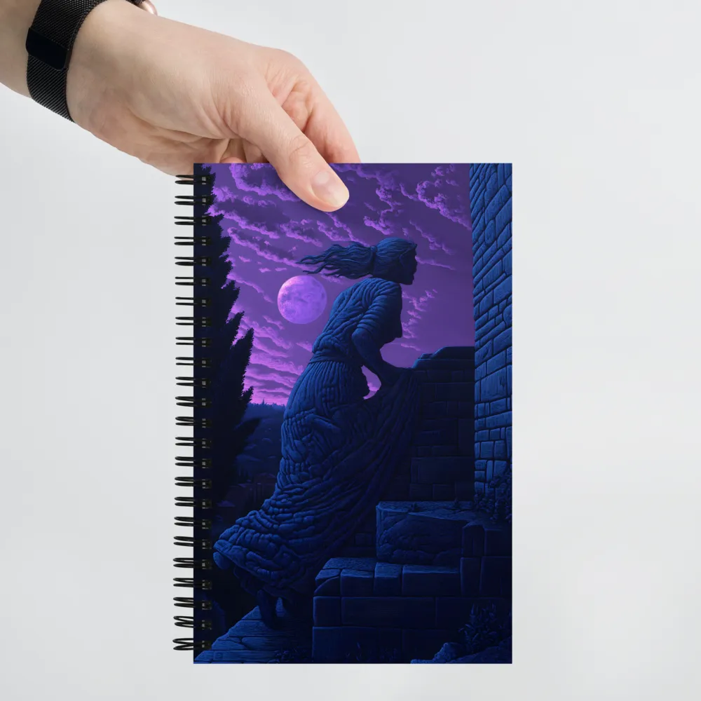 Ascendance Under the Moonlight | Spiral Notebook