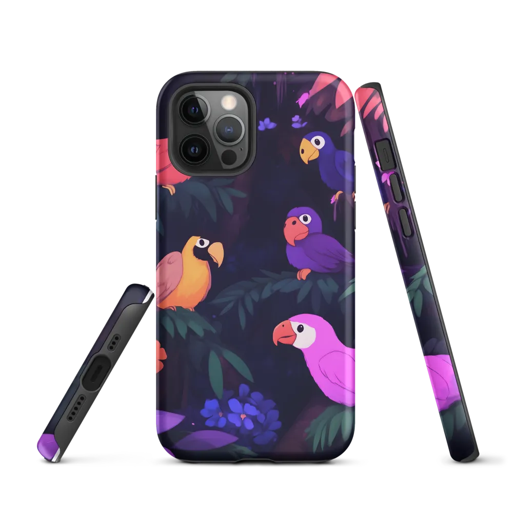 Tropical Parrot Playground | Phone Case |  12 Pro | Tough Case | Matte
