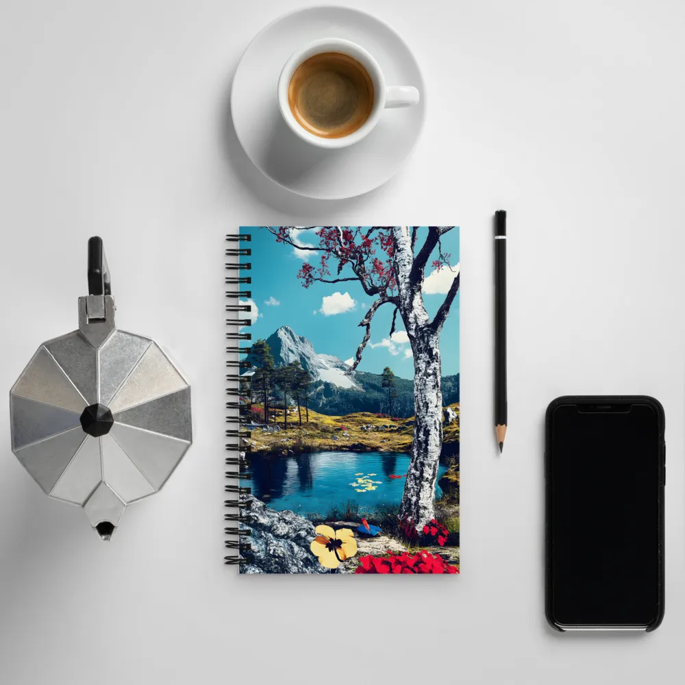 Serenity in Surreal Landscape | Spiral Notebook